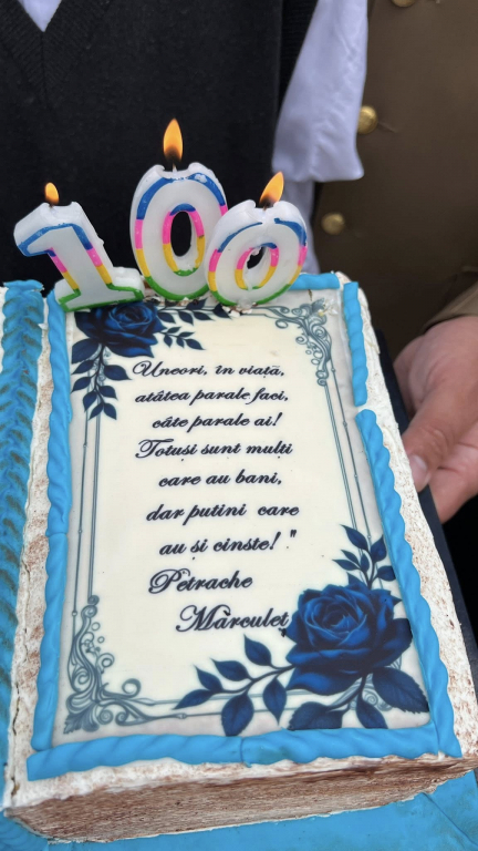 FOTO -- Veteranul din Cristești a împlinit 100 de ani. O comunitate în sărbătoare și o lecție vie de demnitate