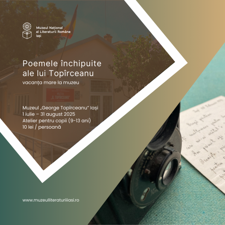Topîrceanu reinventează copilăria. Atelier de poezie și imaginație pentru copii
