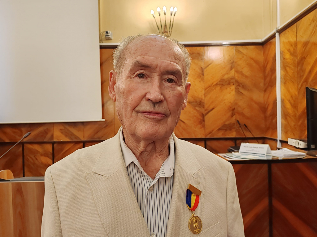   Cetățean de onoare al Iașului, profesorul Ionel Miron aniversat la 90 de ani sub semnul științei și al verticalității
