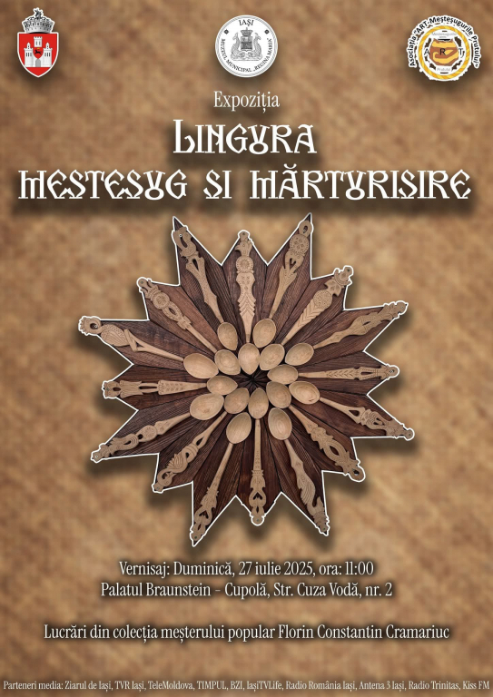 Tradiția revine în centrul Iașului. Expoziția „Lingura – meșteșug și mărturisire” deschide luna lui Gustar