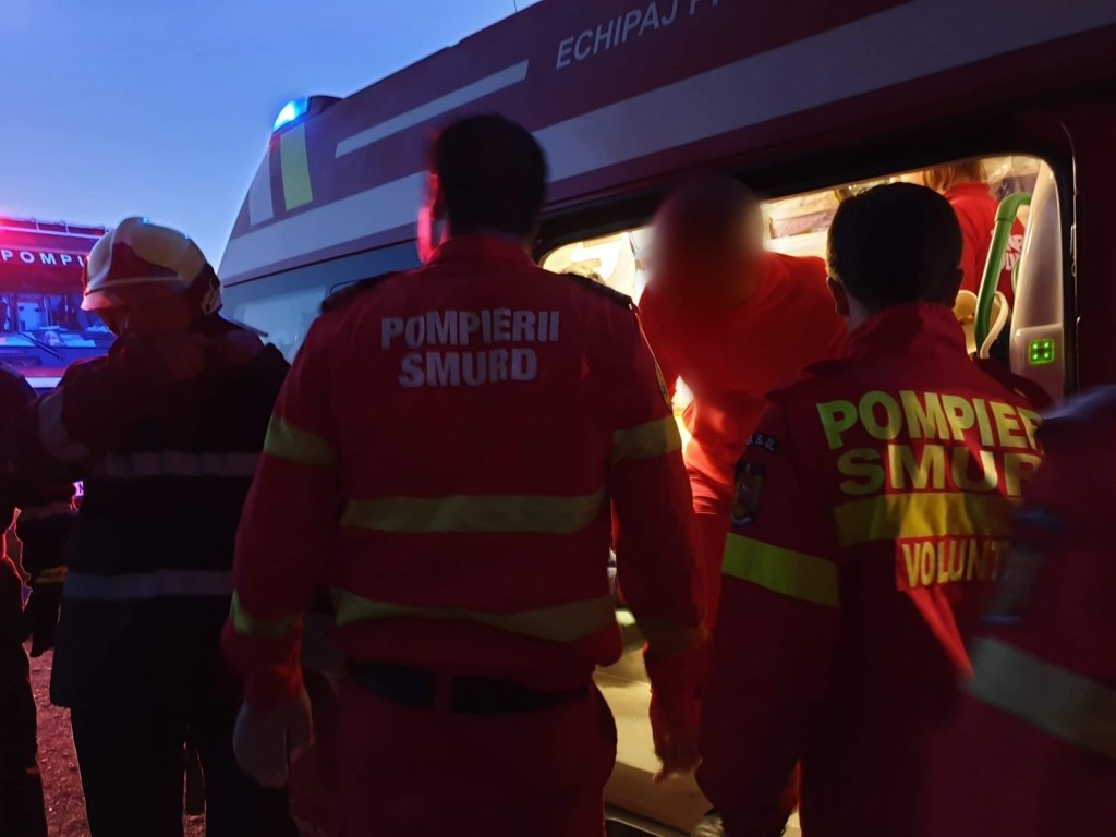Accident pe podul din Dornești